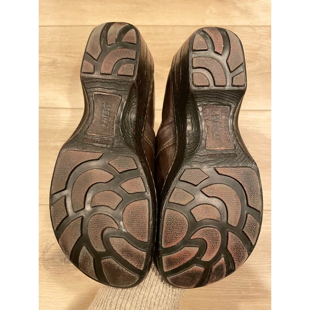 Born Brown Leather Clogs Womens M/W 40/8.5 - Picture 3 of 9